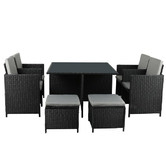 Oakleigh Home Seater Odin Pe Wicker Outdoor Dining Set Temple Webster